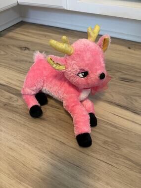 Libby Lu It's A Girl Thing Pink Laying Deer Reindeer Stuffed Animal Plush